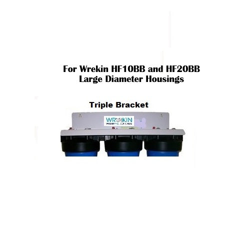 HF20BB-Triple - 20in Triple Large Diameter High Flow Housing with 1in BSP Ports