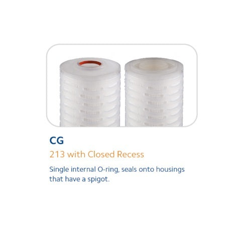 PPPTFE-0.2-10CGS : SPECTRUM Premier Pleat PTFE Filter 0.2µm 10" 213/Closed/Silicone O-rings (104123)