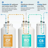 Ecosoft CB carbon block postfilter for CROSS 60 and CROSS 90 Systems
