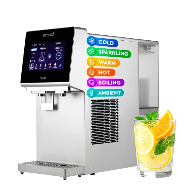 Ecosoft Spark Smart | The All-in-One Countertop RO with Sparkling, Hot & Cold Water