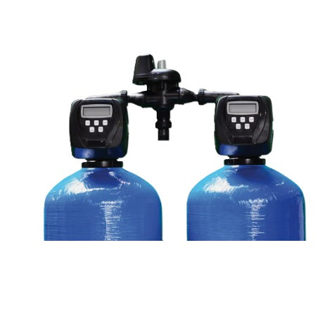 500L - Duplex Water Softener with Clack WS2 CI Metered Digital Controller 2" - 20m3/hr