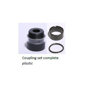 Van Remmen Plastic Coupling Sets, 262510 and  262810 25mm and 28mm Quartz Sleeve