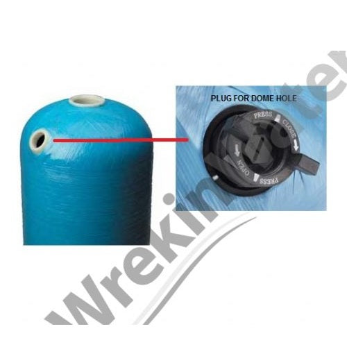 10x54 Dome Hole - Filox-R and Corosex PH mixed Media Filter with Clack WS1 CI Valve 1" (1.5 m³/hr- 25 lpm)
