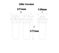 Clostridium perfringens - Triplex 20in UV Pre-Filter Set