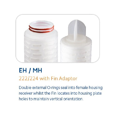 PSP-5-10EHS : SPECTRUM TruDepth Premier Spun Polypropylene 5µm 10" 222/Fin/Silicone O-rings 102302