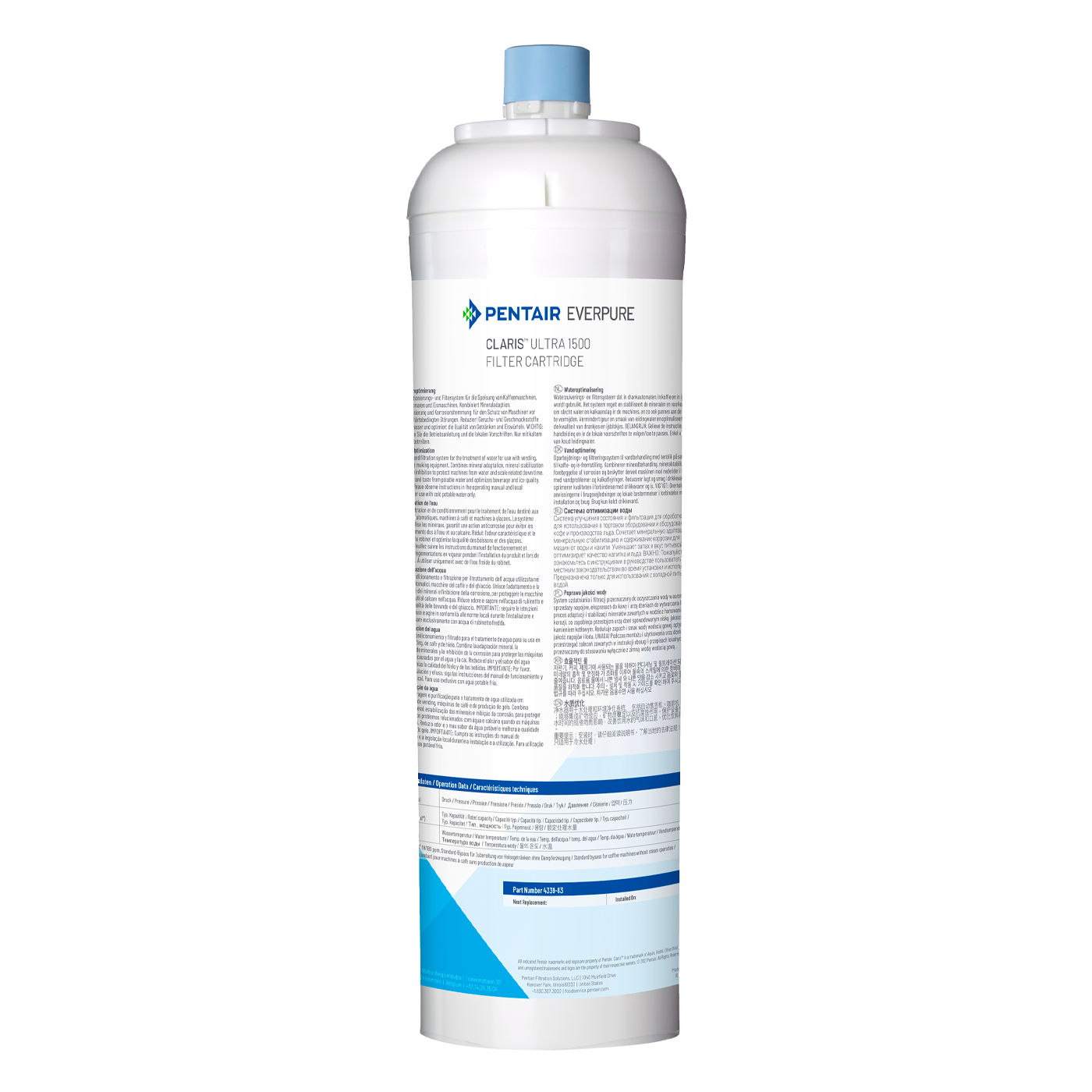 Everpure Claris ULTRA Replacement Cartridge EV4339-85, EV4339-80, EV4339-81, EV4339-82, EV4339-83, EV4339-84 - WrekinWater