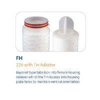 PPDP-5-20FHE : SPECTRUM Premier Pleat Depth Filter 5µm 20" 226/Fin/EPDM O-rings 109886