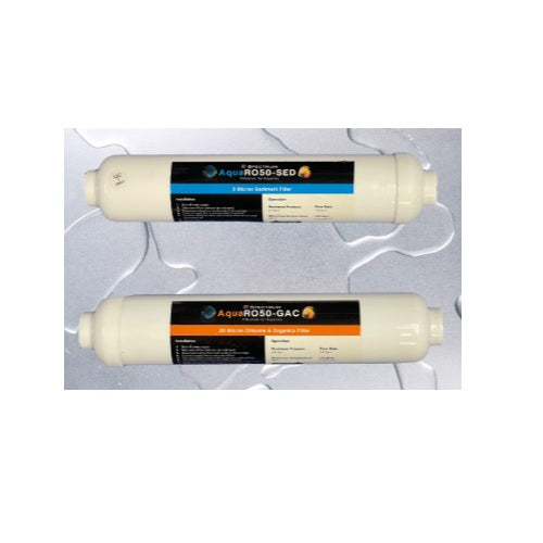 AQUARO50-SED/GAC-TWINPACK : AquaRO50 Replacement 2 Cartridge Set 102729