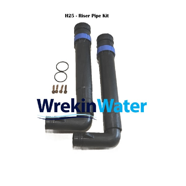 Harvey G1954 Riser Pipe Kit (Pair) | 1" Genuine Replacement for H25 & H30 Softeners