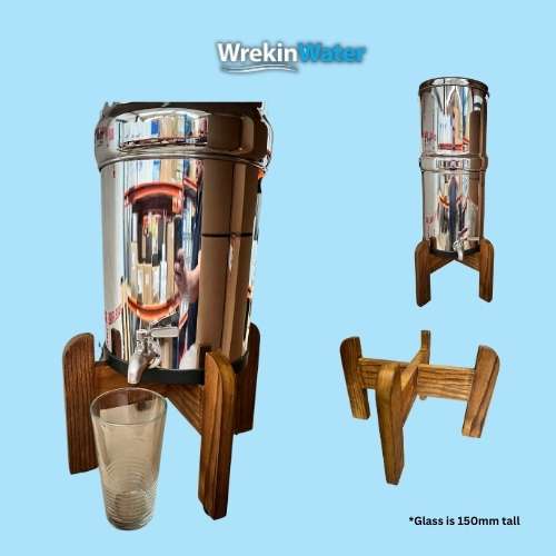 Gravity Water Filter Stainless Steel System WSSD-FL - WrekinWater