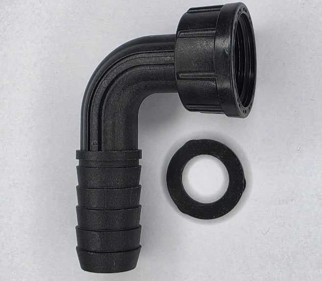 P154HF Hose Connector Elbow  3/4 BSPF with Washer - for 19mm Bore High Flow Hose