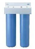 Wrekin Water HF20BB Duplex Scale Control PP20BB Polyphosphate and CB20BB - High Flow Carbon Block - Whole House Filter