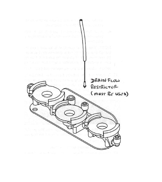 10803 - A200 & K2 Drain Flow Restrictor replacement