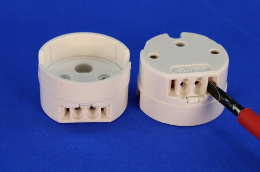 47900 - For G13 T8 Lamps - Push Fit Lamp Holder - No Leads - Pack of 2