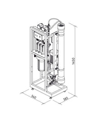 MO6500 - Ecosoft Professional MO6500 Professional 4" RO System with 250 LPH