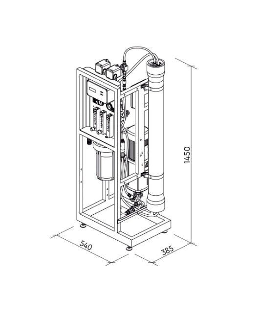 MO6500 - Ecosoft Professional MO6500 Professional 4" RO System with 250 LPH