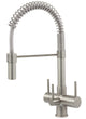 Milano 3-Way Brushed Steel Kitchen Filter Tap with QC100 Filter System  - Acquapuro Traditional Range