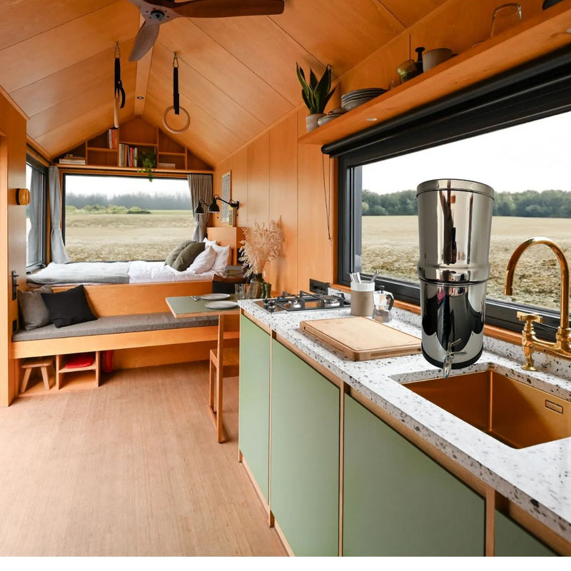 Wrekin-Water-Stainless-Steel-Gravity-Filter-Portable-Unit for caravans and boats