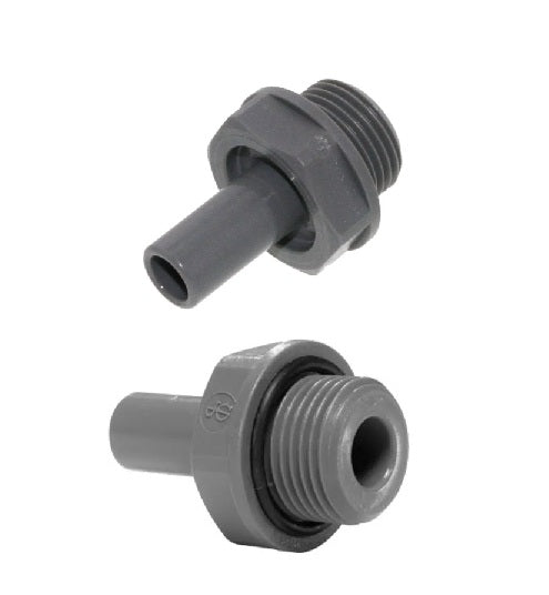 PI051213S  John Guest Stem Adaptor (BSP Thread) - 3/8" BSP to 3/8in Stem Reducer (Pack of 1)