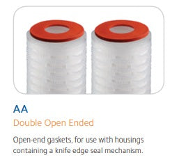 PPHP-0.45-20AAS : SPECTRUM Premier Pleat HE Polypropylene Filter 0.45µm 20" DOE Silicone 109824