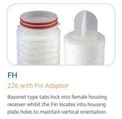 PPPTFE-1-10FHT : SPECTRUM Premier Pleat PTFE Filter 1µm 10" 226/Fin/Teflon O-rings (105581)