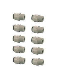 PI011223S - PACK of 10 - 3/8" NPTF x 3/8" Push fit - John Guest Male Adaptors