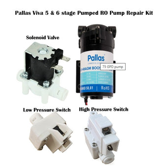 compare product Pallas Viva Booster Pump Repair Kit - 75gpd