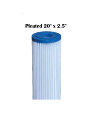 20in x 2.5 Pleated Filter range