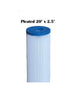 20in x 2.5 Pleated Filter range