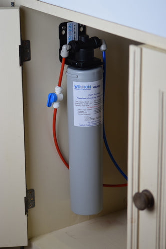 Milano 3-Way Brushed Steel Kitchen Filter Tap with QC100 Filter System  - Acquapuro Traditional Range