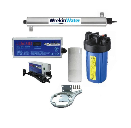 Wrekin SE2 UV system 30 lpm with 3/4in Ports and intelligent i-Controller with Pre-Filter Set