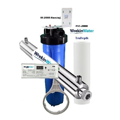 SE3-SS 45lpm 1" Ports Same Side Wrekin UV system with  intelligent i-Controller with 20in Pre-Filter Set