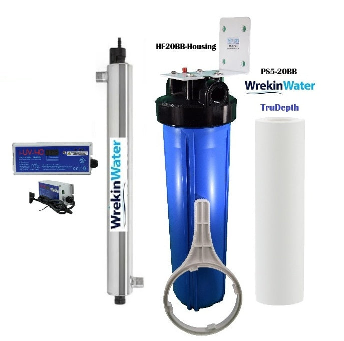 SE3 UV system 45 lpm with 1in Ports and  intelligent i-Controller with 20in Pre-Filter Set