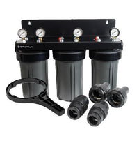 SFHS-3-10LD : SPECTRUM Aqualyze Triple System Black Large Diameter 10" with Complete Adaptor Kit 110261