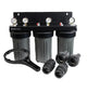 SFHS-3-10LD : SPECTRUM Aqualyze Triple System Black Large Diameter 10" with Complete Adaptor Kit 110261