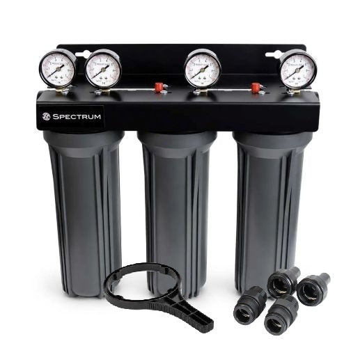 SFHS-3-10SD : SPECTRUM Aqualyze Triple System Small Diameter 10" with Complete Adaptor Kit 110258