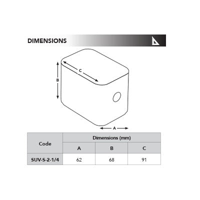 SUV-S-2-1/4 : SPECTRUM Sabre LED UV Disinfection System, 2 LPM, 1/4" QC