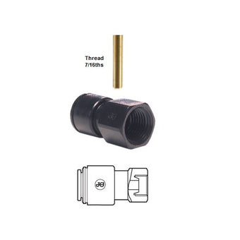 compare product CM3210U7E - Tap Adaptor 7/16 UNS thread x p/f for 10mm tube BLACK Metric
