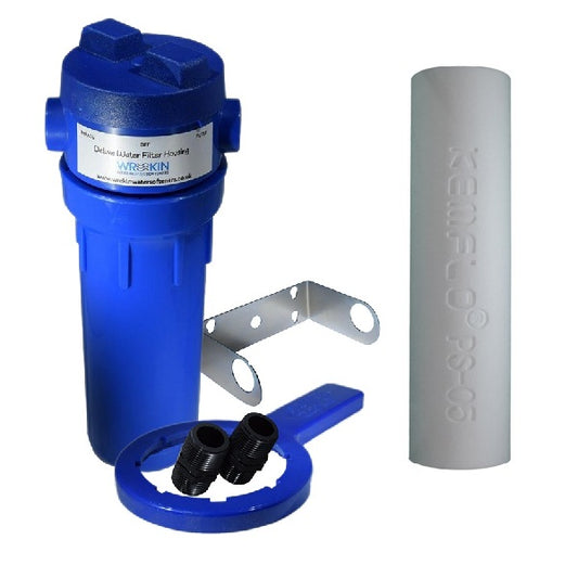 VIH10 - Slimline 10in Housing with Valve in Head for easy Filter Change