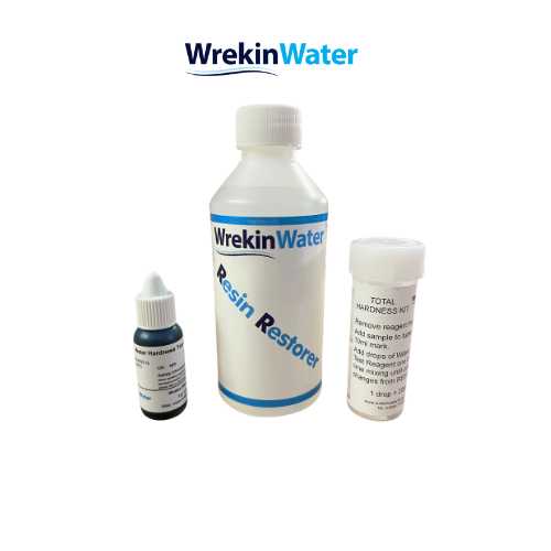 Water Hardness Test Kit & Resin Restorer Value Pack - WrekinWater