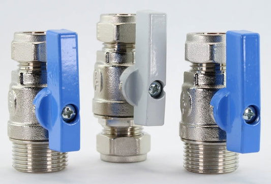 Wrekin Water 15mm or 22mm Full Bore Valve Set - VALVES ONLY - WrekinWater