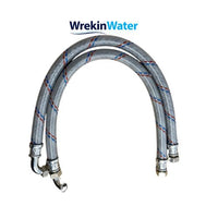 Wrekin Water HF800, HF1000 & HF1200 PVC BRAIDED High Flow Hoses with 3/4in BSP (Sold in Pairs) - WrekinWater