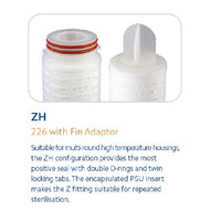 PPDP-3-30ZHS : SPECTRUM Premier Pleat Depth Filter 3µm 30" 226 PSU/Fin/Silicone O-rings 106647