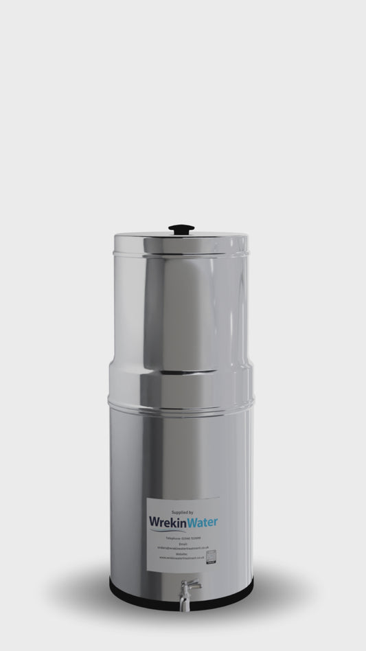 Gravity Water Filter 8L Stainless Steel System With Fluoride Reduction Water Filters WSSD-FL